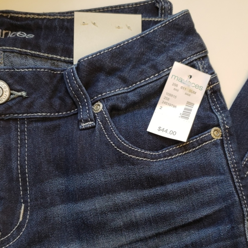 Maurice's thick stitch cropped jean - Picture 3 of 8